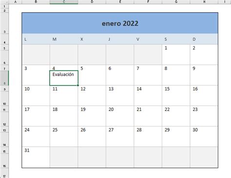 Calendario 2022 En Excel Calendario 2022 en Word, Excel y PDF - Calendarpedia